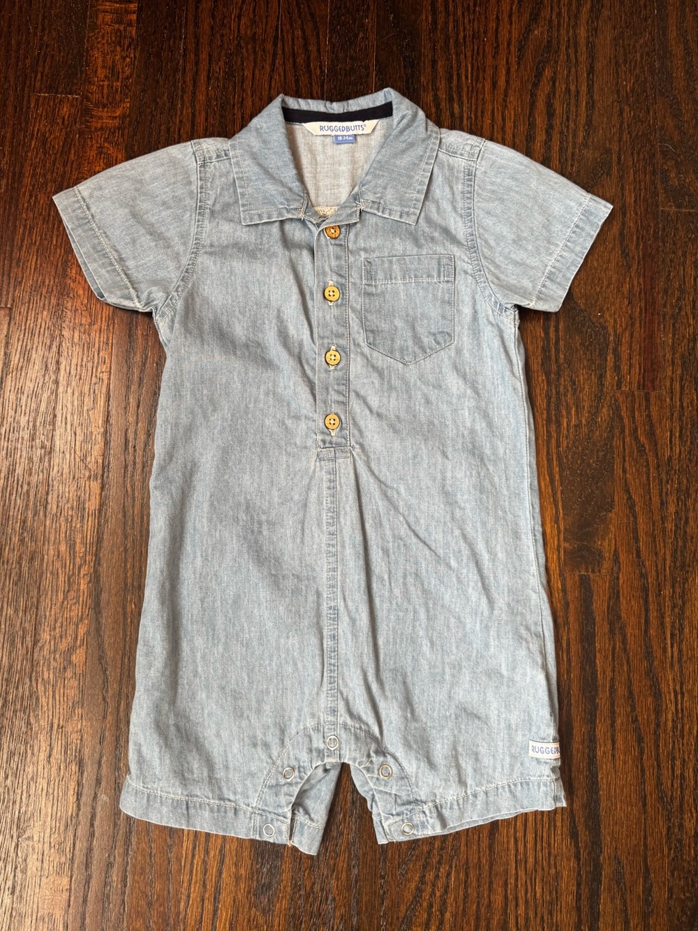 Rugged Butts Chambray Romper